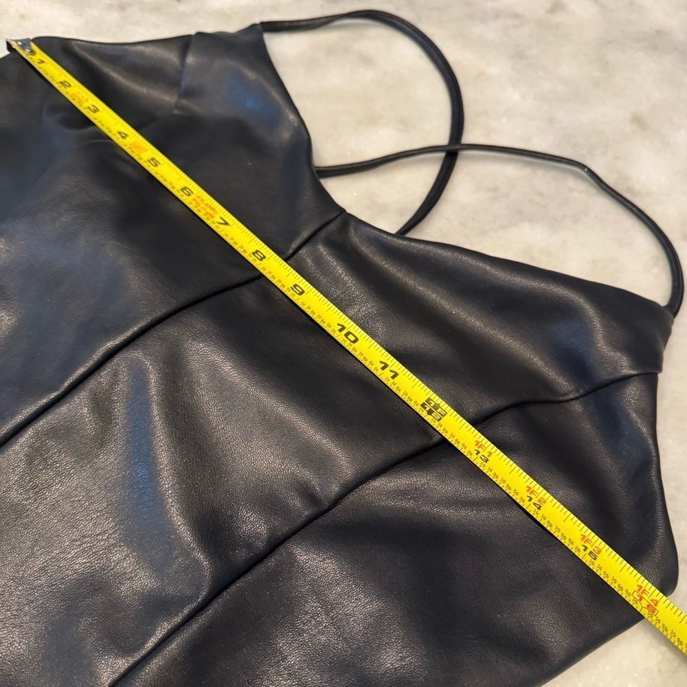 Blashe Faux Leather Bodysuit. Size Large - Picture 7 of 9